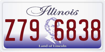 IL license plate Z796838
