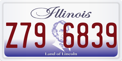 IL license plate Z796839