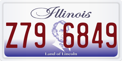 IL license plate Z796849