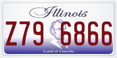 IL license plate Z796866