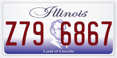 IL license plate Z796867