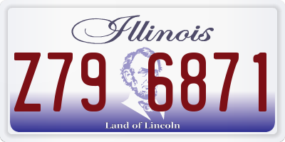 IL license plate Z796871