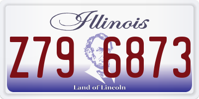 IL license plate Z796873