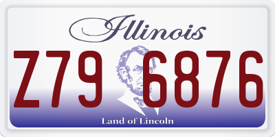 IL license plate Z796876