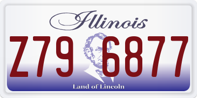 IL license plate Z796877