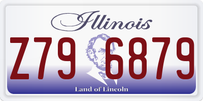 IL license plate Z796879