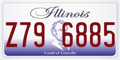 IL license plate Z796885