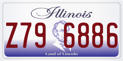 IL license plate Z796886