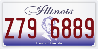 IL license plate Z796889