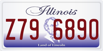 IL license plate Z796890