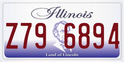 IL license plate Z796894