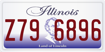 IL license plate Z796896