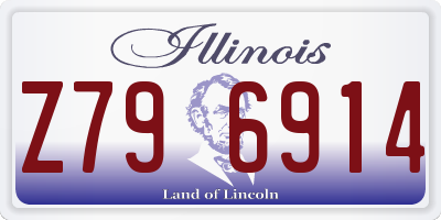 IL license plate Z796914