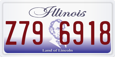 IL license plate Z796918