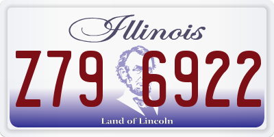 IL license plate Z796922