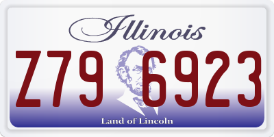 IL license plate Z796923