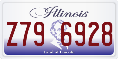 IL license plate Z796928
