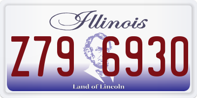 IL license plate Z796930