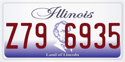 IL license plate Z796935