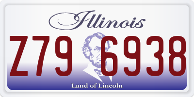 IL license plate Z796938
