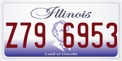 IL license plate Z796953