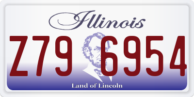 IL license plate Z796954