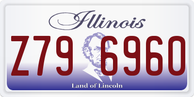 IL license plate Z796960