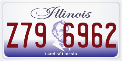 IL license plate Z796962