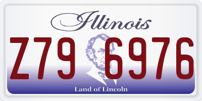 IL license plate Z796976