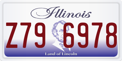 IL license plate Z796978
