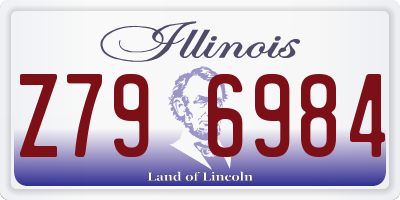 IL license plate Z796984