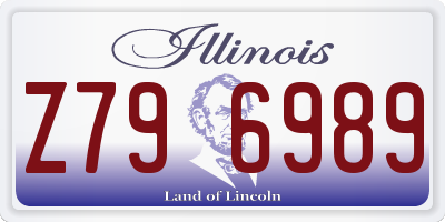 IL license plate Z796989