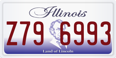 IL license plate Z796993