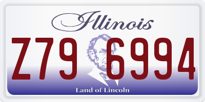 IL license plate Z796994