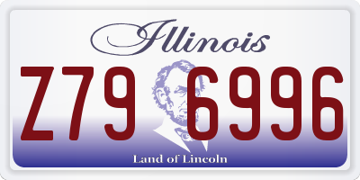 IL license plate Z796996