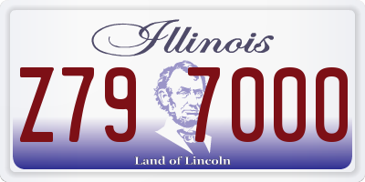 IL license plate Z797000