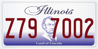 IL license plate Z797002