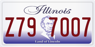 IL license plate Z797007