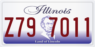 IL license plate Z797011