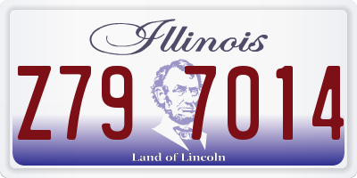 IL license plate Z797014