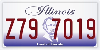 IL license plate Z797019