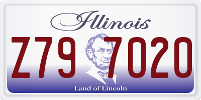 IL license plate Z797020