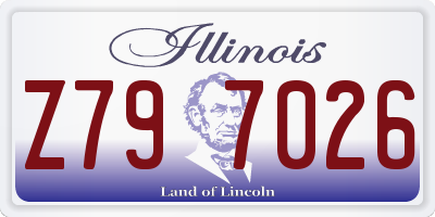 IL license plate Z797026