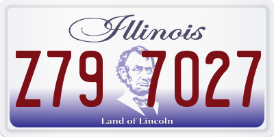 IL license plate Z797027