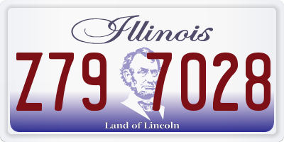 IL license plate Z797028