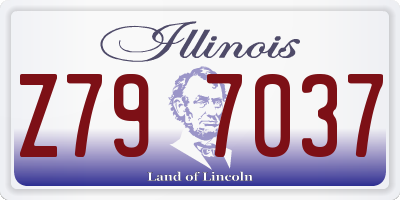 IL license plate Z797037