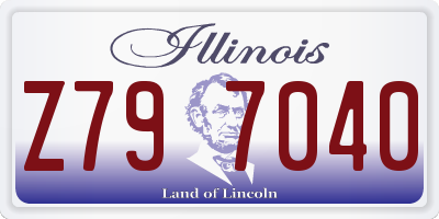 IL license plate Z797040