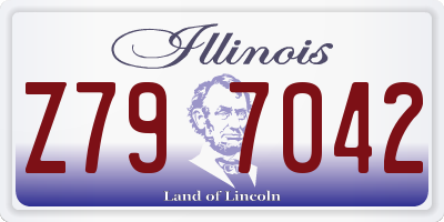 IL license plate Z797042