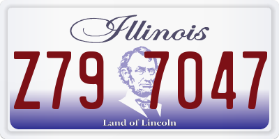 IL license plate Z797047