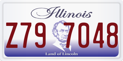 IL license plate Z797048